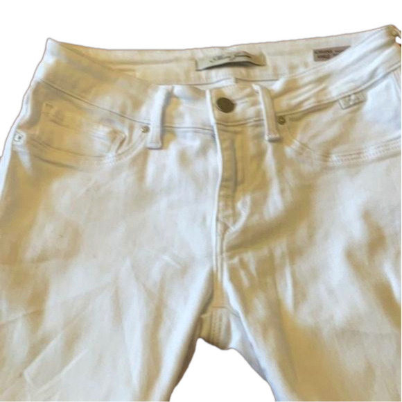26” waist Mavi Adrianna stretch white ankle mid  rise super skinny jeans. - Picture 6 of 9